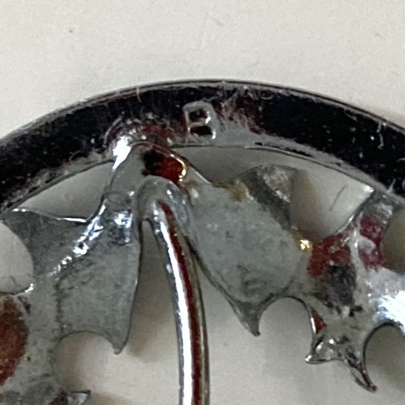 Vintage Celtic brooch signed Mizpah (topaz glass stone) - Picture 5 of 5